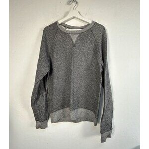 Wallin & Bros Mens Heathered Grey Crew Neck Pullover Sweatshirt Small Casual